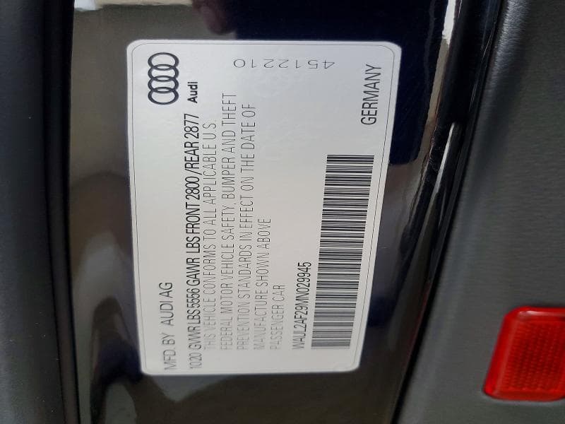 2021 AUDI A6 PREMIUM PLUS 12
