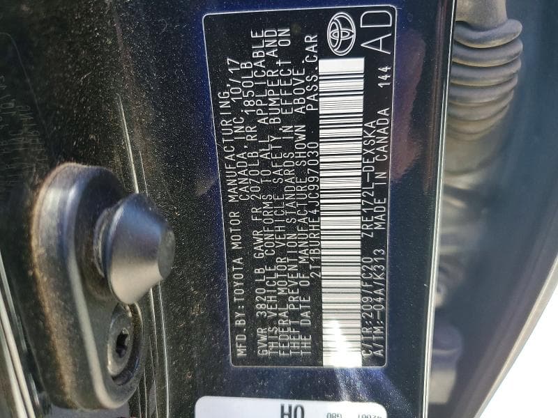 2018 TOYOTA COROLLA SE 12