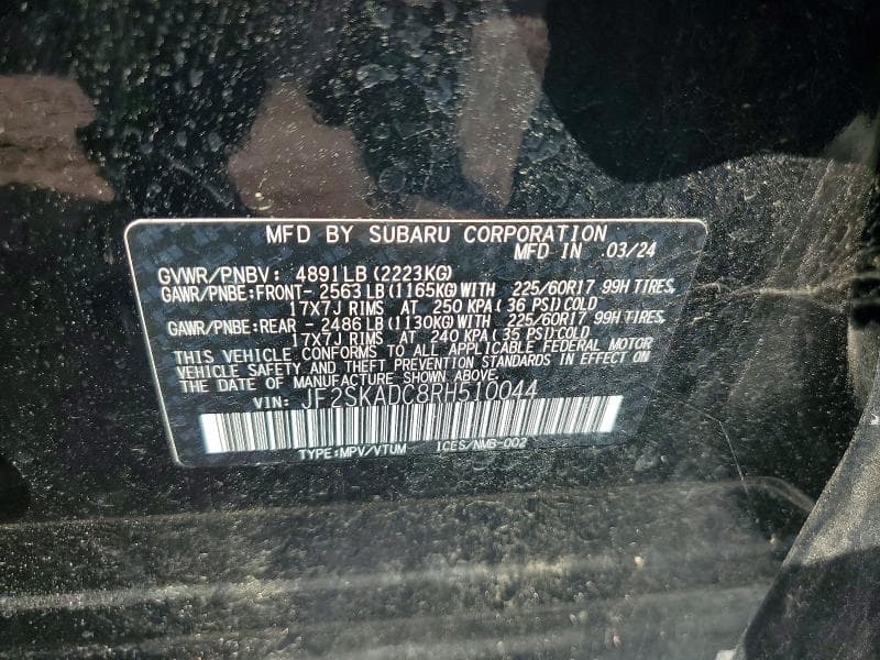 2024 SUBARU FORESTER PREMIUM 12