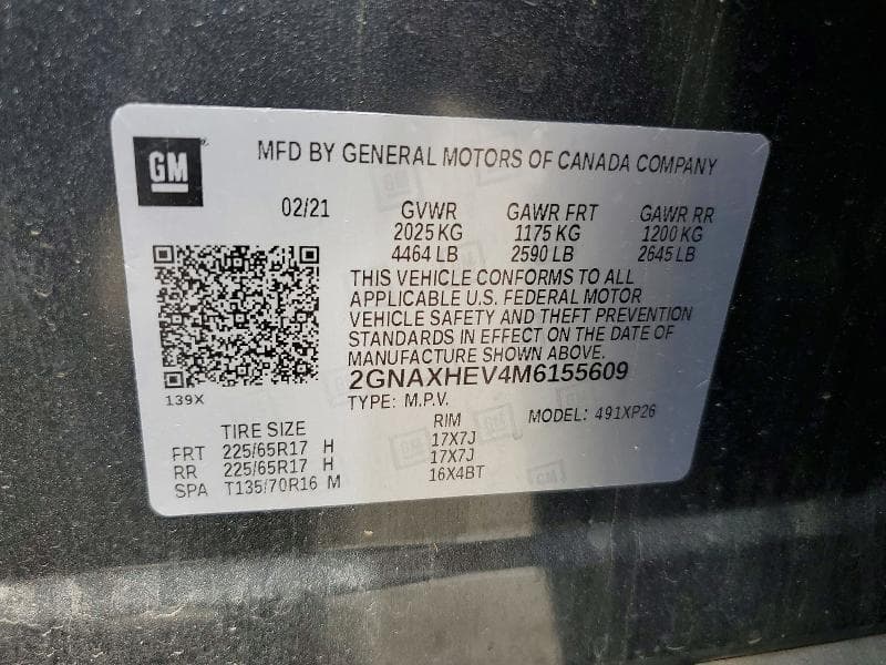 2021 CHEVROLET EQUINOX LS 13