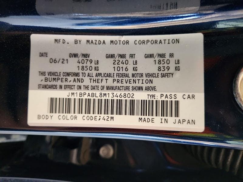 2021 MAZDA 3 SELECT 13