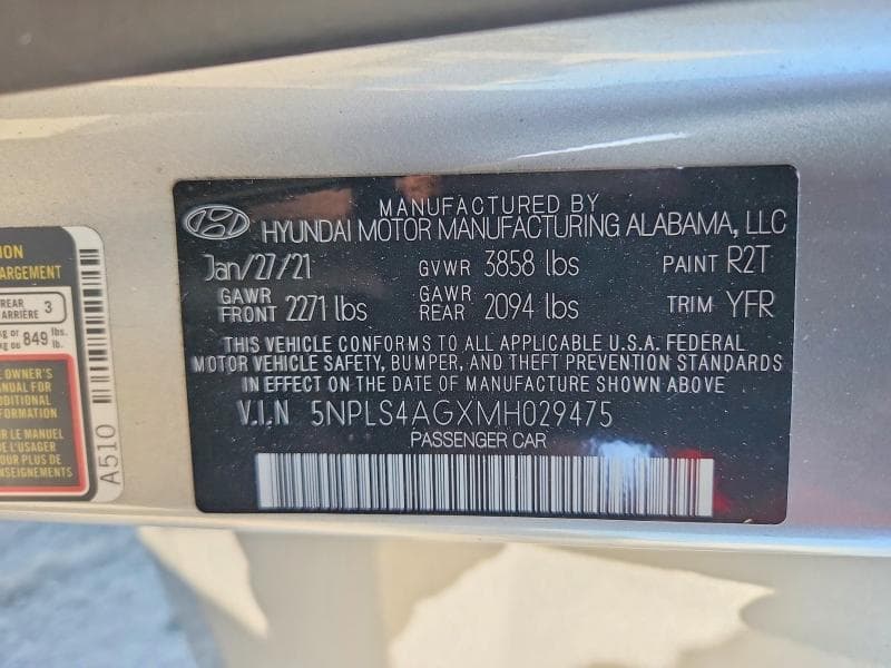 2021 HYUNDAI ELANTRA SEL 13