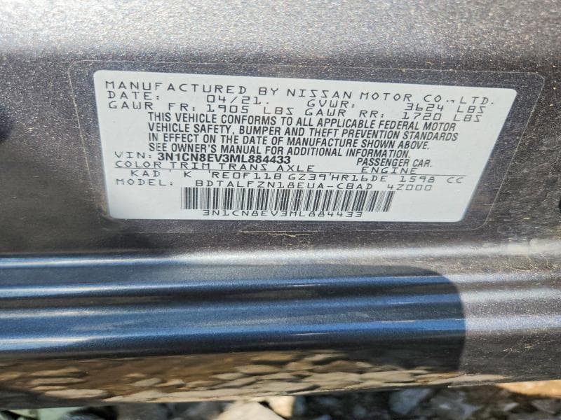 2021 NISSAN VERSA SV 12