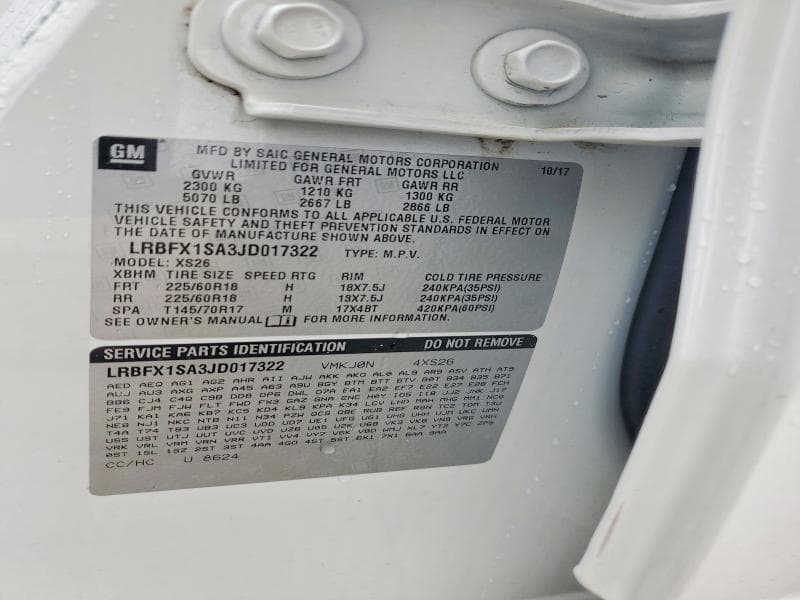 2018 BUICK ENVISION ESSENCE 13