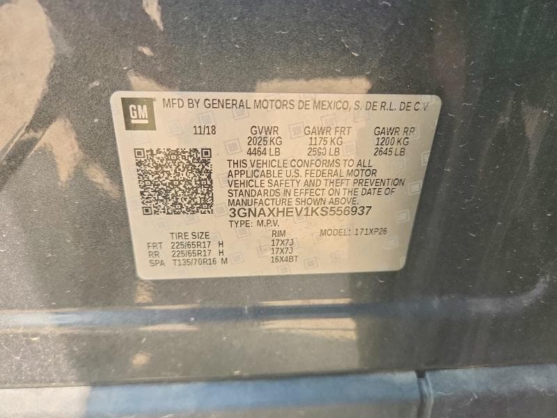 2019 CHEVROLET EQUINOX LS 13