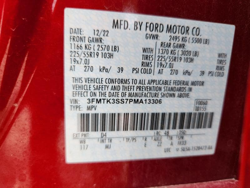 2023 FORD MUSTANG MACH-E PREMIUM 12