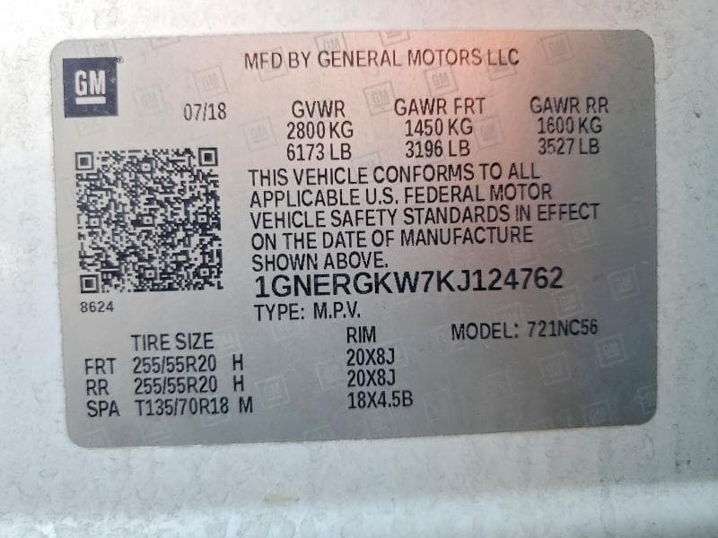 2019 CHEVROLET TRAVERSE LT 13