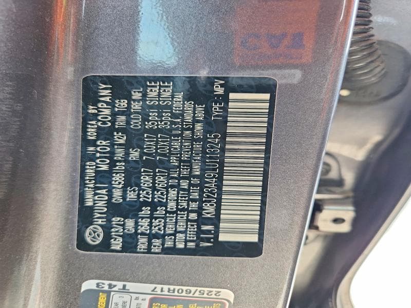 2020 HYUNDAI TUCSON SE 14