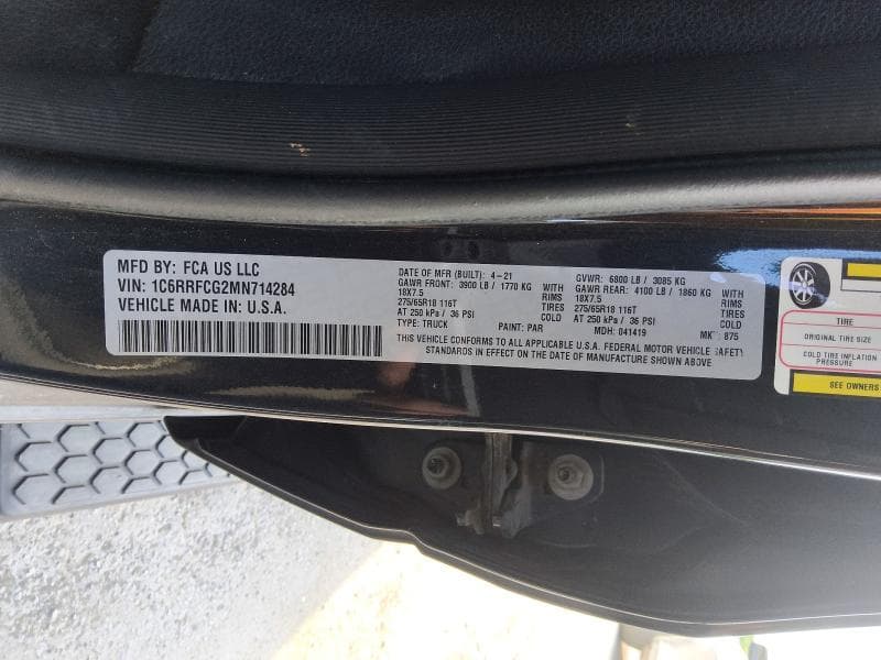 2021 RAM 1500 TRADESMAN 12