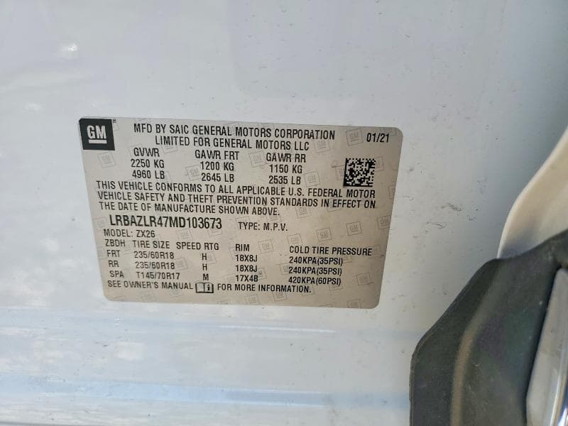 2021 BUICK ENVISION PREFERRED 12