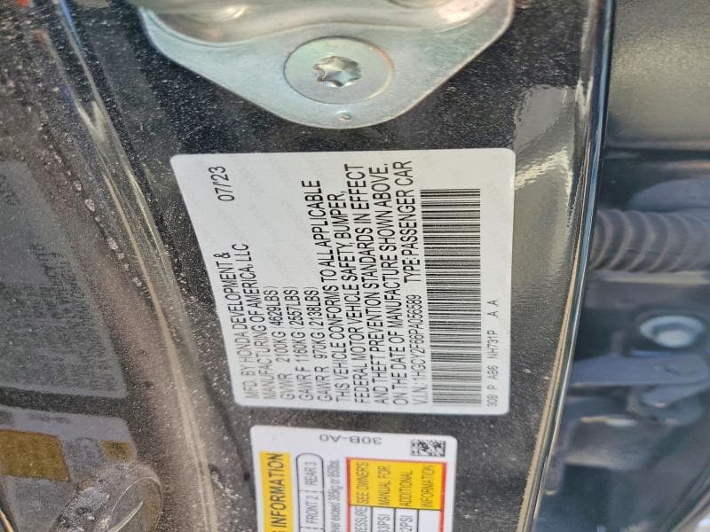 2023 HONDA ACCORD HYBRID EXL 12