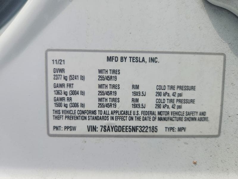 2022 TESLA MODEL Y 13