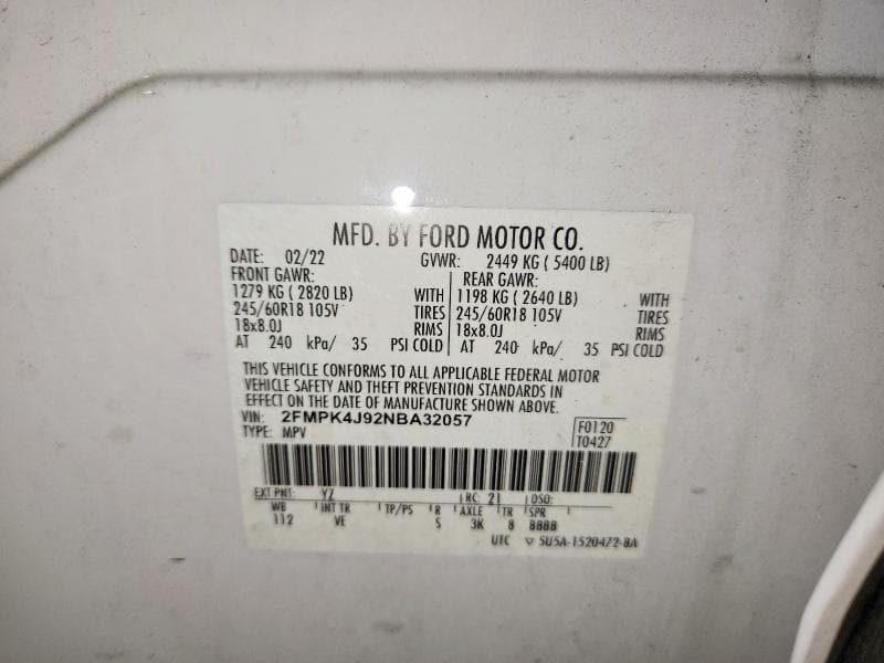 2022 FORD EDGE SEL 13