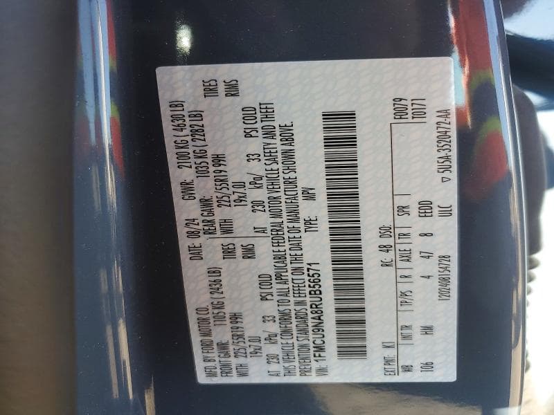 2024 FORD ESCAPE ST LINE SELECT 13