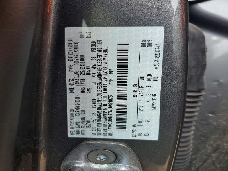 2022 FORD ESCAPE SEL 13