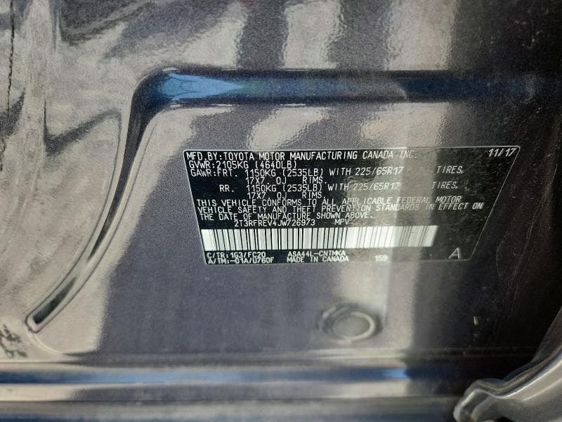 2018 TOYOTA RAV4 XLE 14