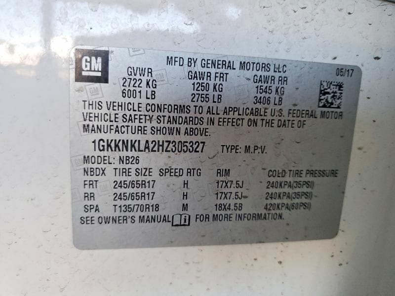 2017 GMC ACADIA SLE 12