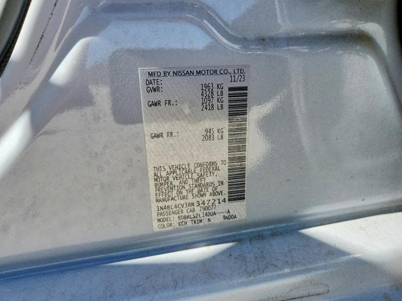 2024 NISSAN ALTIMA SR 12
