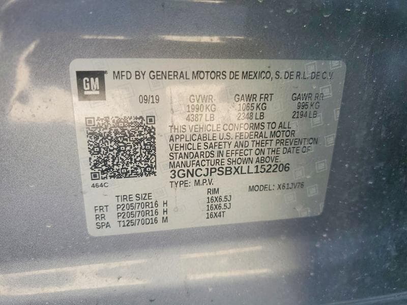 2020 CHEVROLET TRAX 1LT 13
