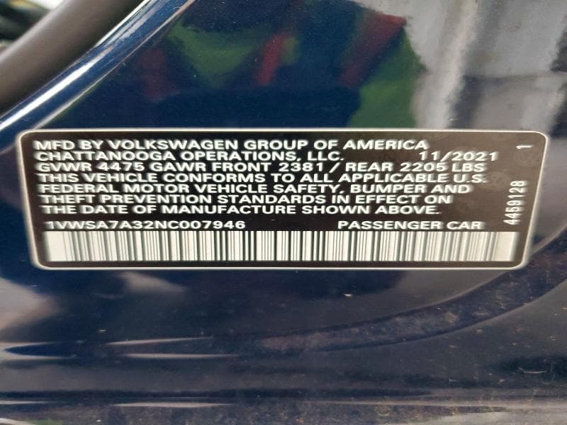 2022 VOLKSWAGEN PASSAT SE 13