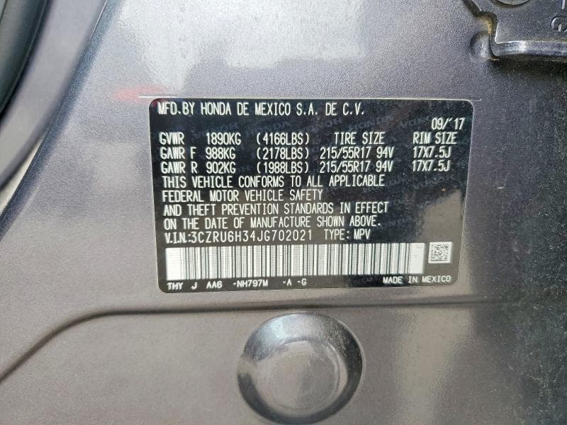 2018 HONDA HR-V LX 13