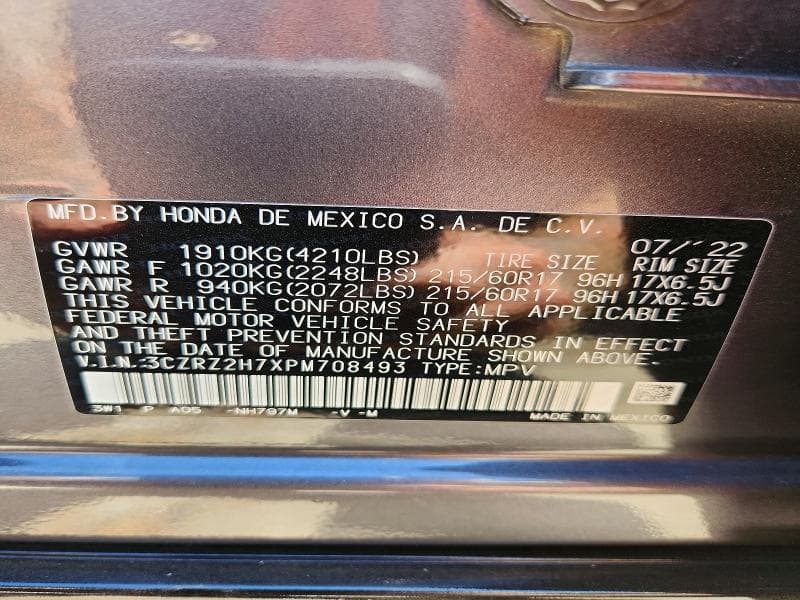 2023 HONDA HR-V EXL 13