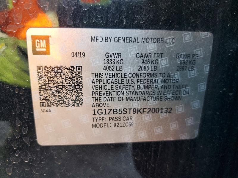 2019 CHEVROLET MALIBU LS 13