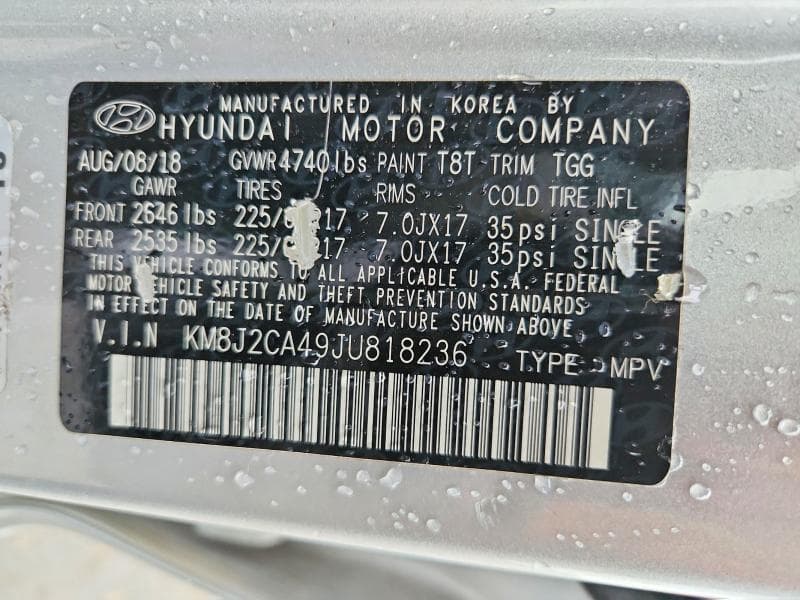2018 HYUNDAI TUCSON SE 13