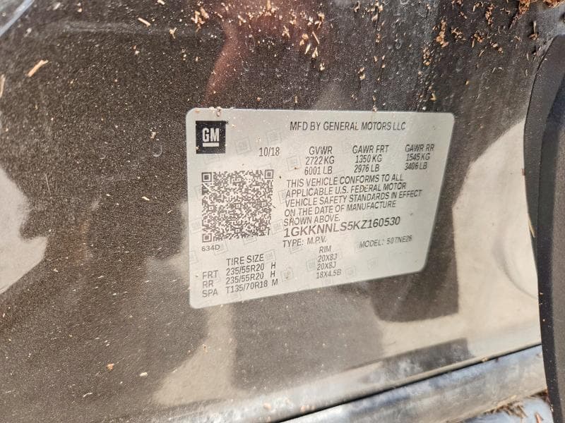 2019 GMC ACADIA SLT-2 12