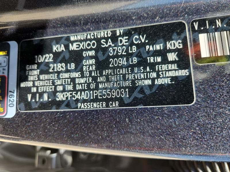 2023 KIA FORTE GT LINE 13