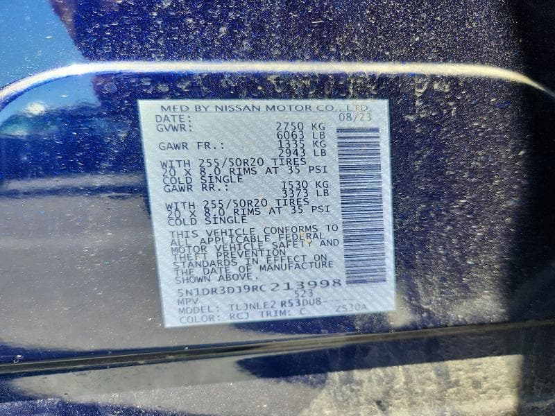 2024 NISSAN PATHFINDER PLATINUM 13