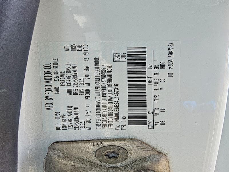 2020 FORD TRANSIT CONNECT XL 13