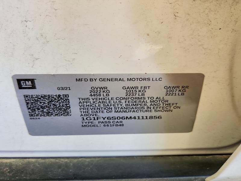 2021 CHEVROLET BOLT EV LT 14