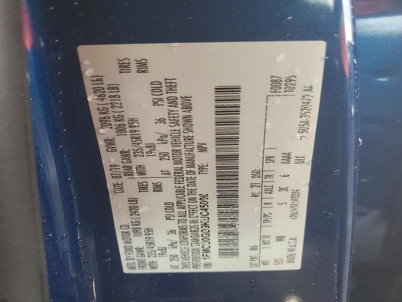 2019 FORD ESCAPE SE 13