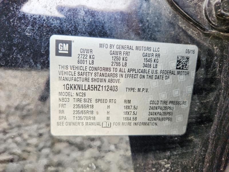 2017 GMC ACADIA SLE SLE 13