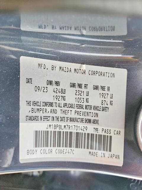 2024 MAZDA 3 PREFERRED 12