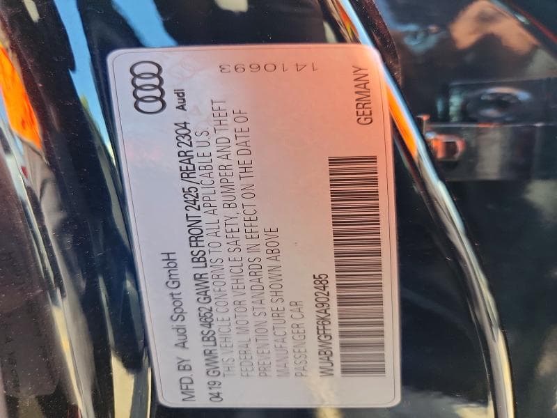 2019 AUDI RS3 12