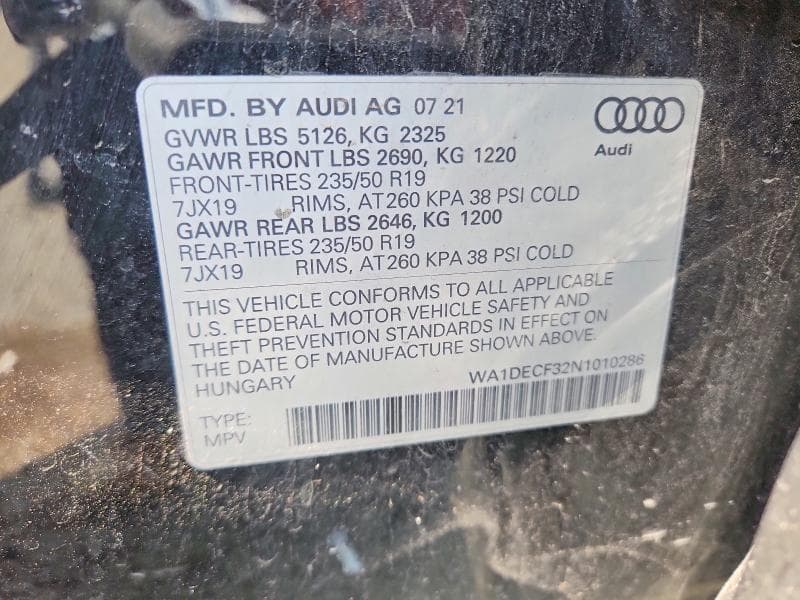 2022 AUDI Q3 PREMIUM S LINE 45 13