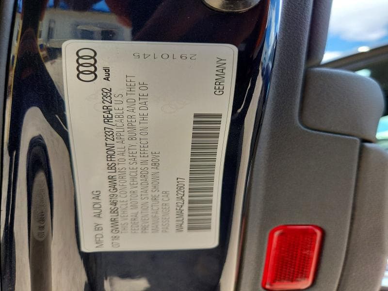 2018 AUDI A4 PREMIUM PLUS 13