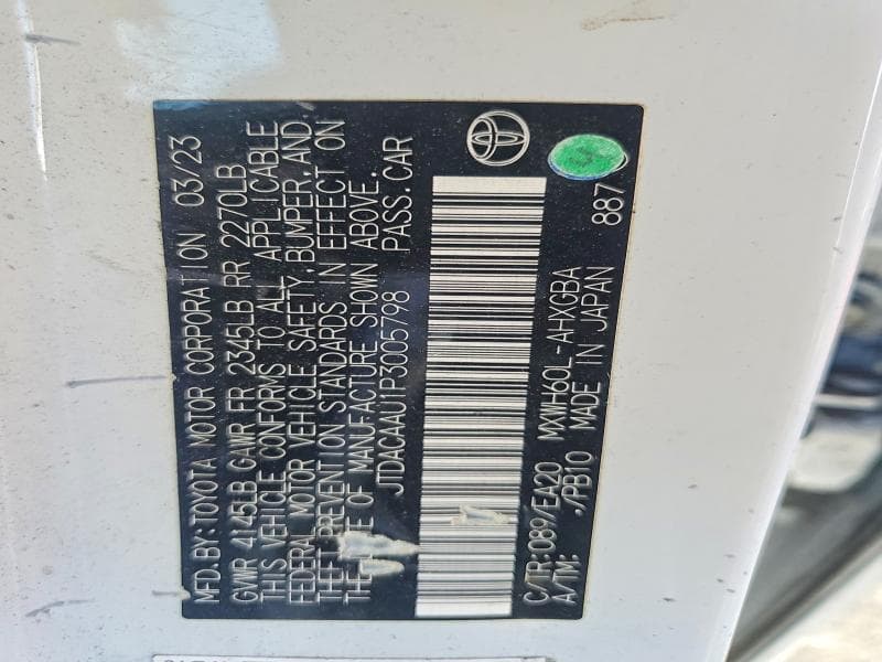 2023 TOYOTA PRIUS XLE 12