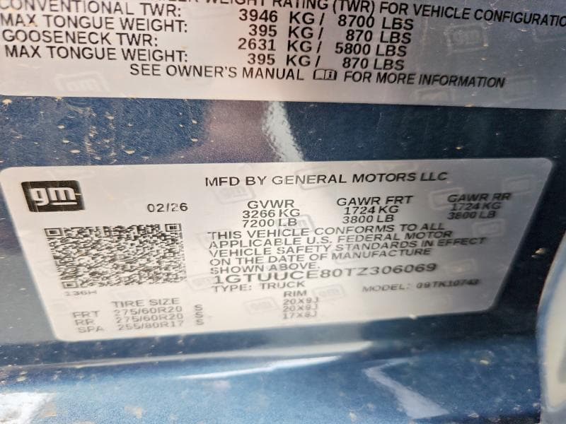 2026 GMC SIERRA C1500 12