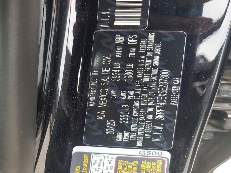 2025 KIA K4 LXS 12