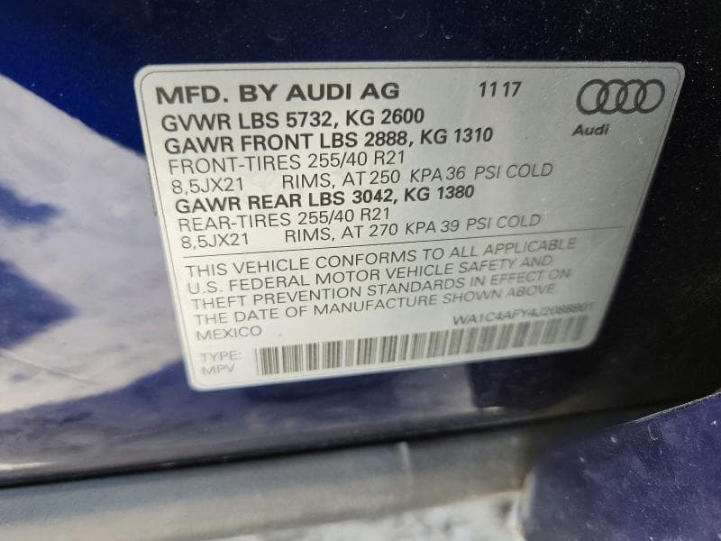 2018 AUDI SQ5 PRESTIGE 12