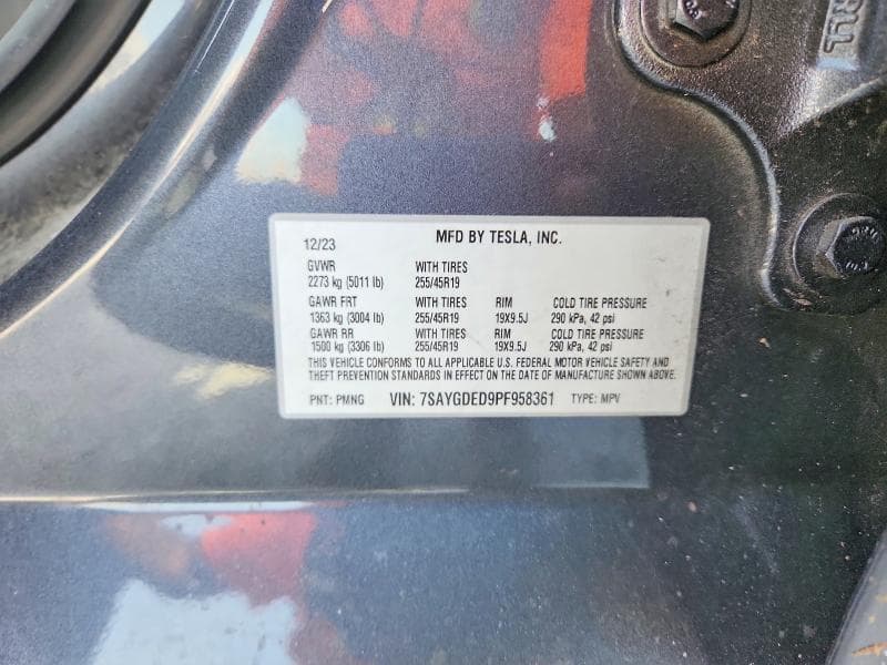 2023 TESLA MODEL Y 12
