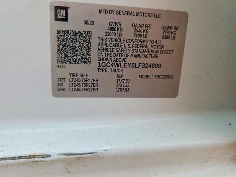 2020 CHEVROLET SILVERADO C2500 HEAVY DUTY 12