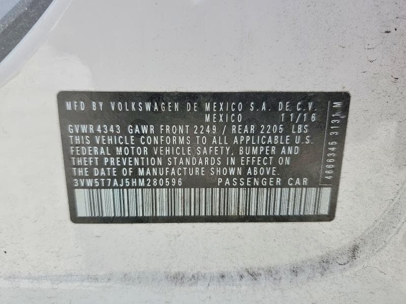 2017 VOLKSWAGEN JETTA GLI 12