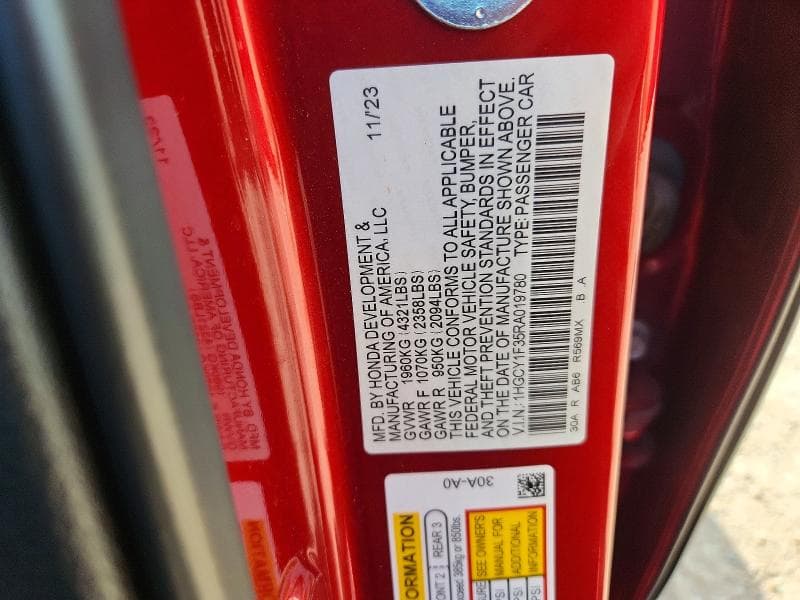 2024 HONDA ACCORD EX 12