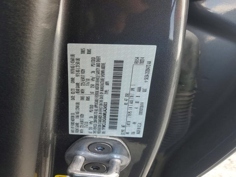 2021 FORD ESCAPE SE 12