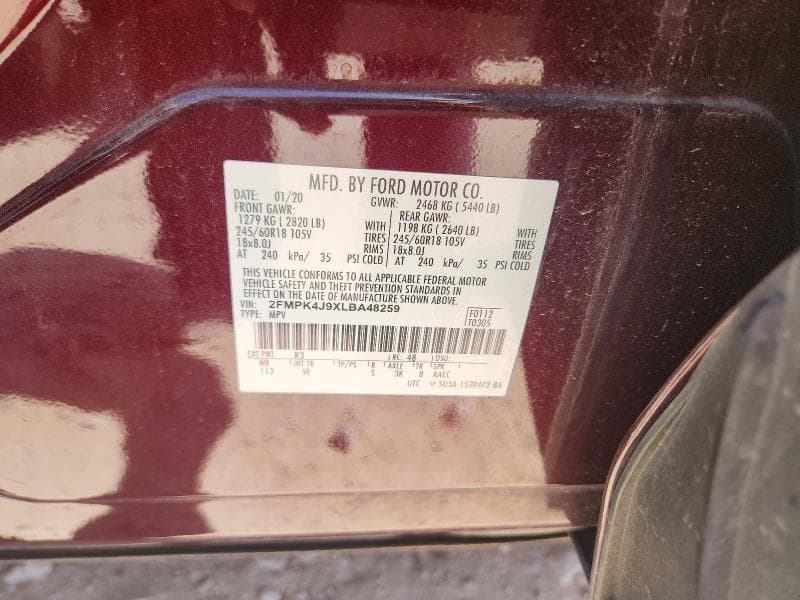 2020 FORD EDGE SEL 13