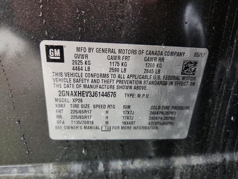 2018 CHEVROLET EQUINOX LS 13